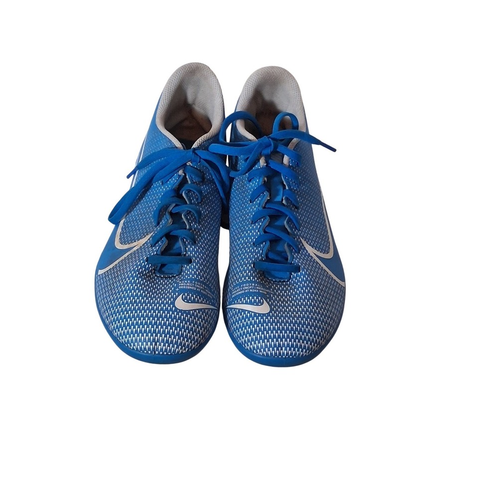 Nike Mercurial Vapor 13 Academy MG Blue White Soccer Cleats AT7968-414 Mens 8.5